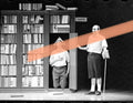 Original photographic negative Vol-Ras Gagmania scene with Swedish bookshelf 1995 35mm film Rare