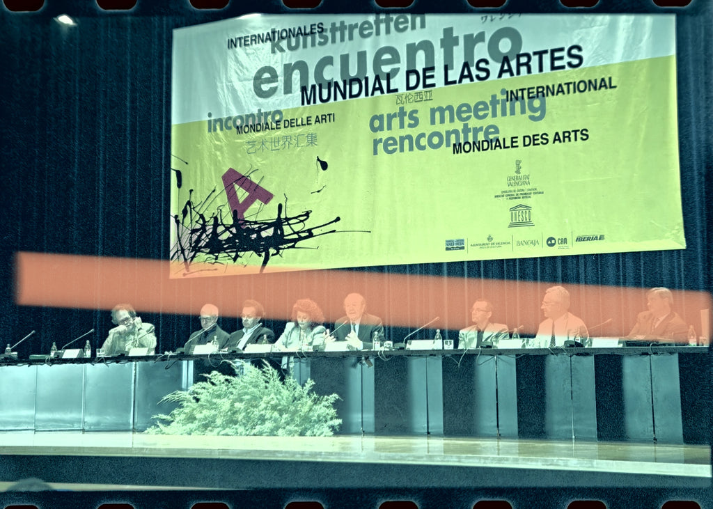 Original photographic negative inaugural table 1st World Arts Encounter Valencia 2000 35mm film Rare