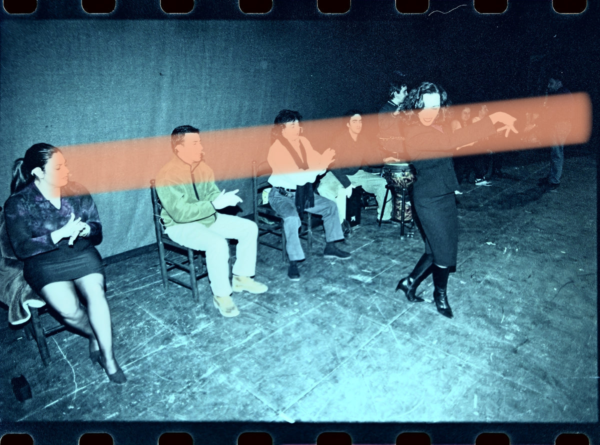 Original photographic negative Elvira Andrés dancing Valencia 2001 35mm film Rare