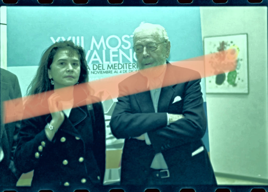 Original photographic negative María Schneider and Luis García Berlanga Valencia 2002 35mm film Rare