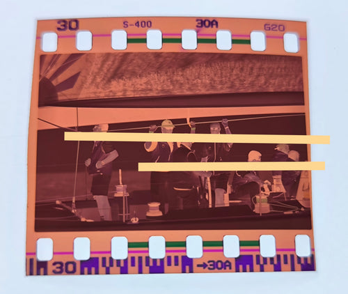 Négatif photographique original Roi Juan Carlos Ier, régates Bribón Valencia 2002, film 35 mm, rare