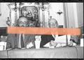 Original-Fotonegativ Miquel Batllori und Peter Burke am Tisch Valencia 1994 35mm-Film Selten
