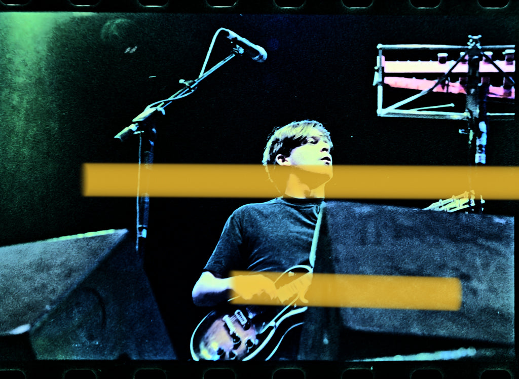 Negativo fotográfico original Teenage Fanclub guitarrista FIB Benicàssim 1998 35mm film Rare