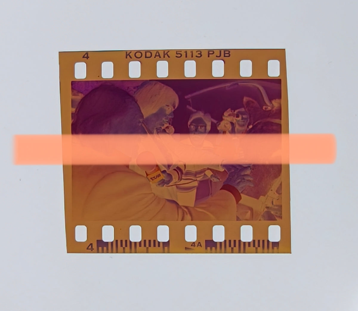 Original photographic negative Rafael Alberti attending to the media donation Carabina Valencia 1993 35mm film Rare