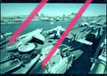 Originales Fotonegativ Sea Harrier und Royal Navy Hubschrauber britischer Flugzeugträger HMS Ark Royal Alicante 2002 35mm Film Selten