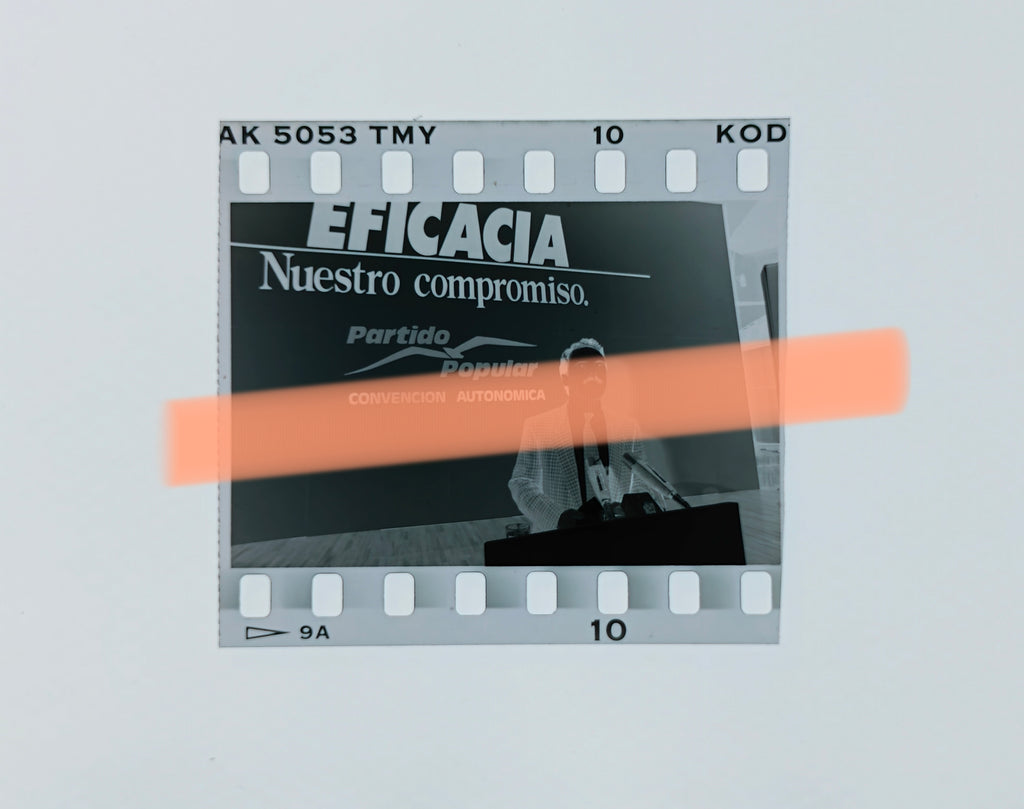 Originalfotonegativ José María Aznar Autonomen-Konvent PP Valencia 1991 35mm Film Selten