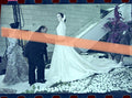 Original-Foto-Negativ Francis Montesinos beim Anpassen eines Kleides in der Ausstellung IVAM Valencia 2002 35mm Film Selten