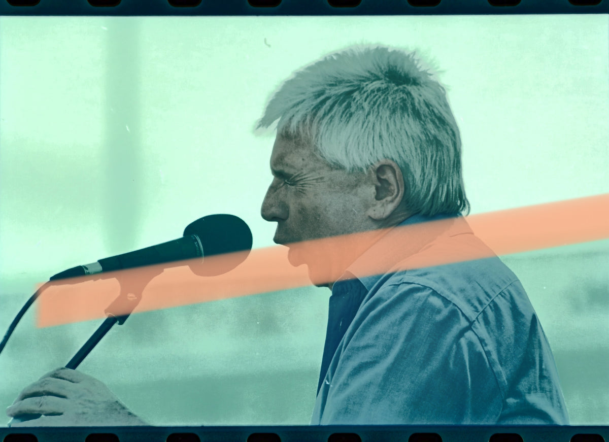 Negativo fotográfico original Raimon cantando Xàtiva Valencia 1997 35mm film Rare