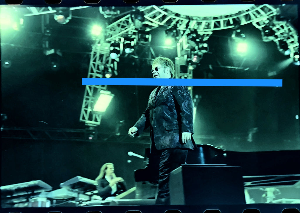 Negativo fotográfico original Elton John cantante británico 35mm film Rare