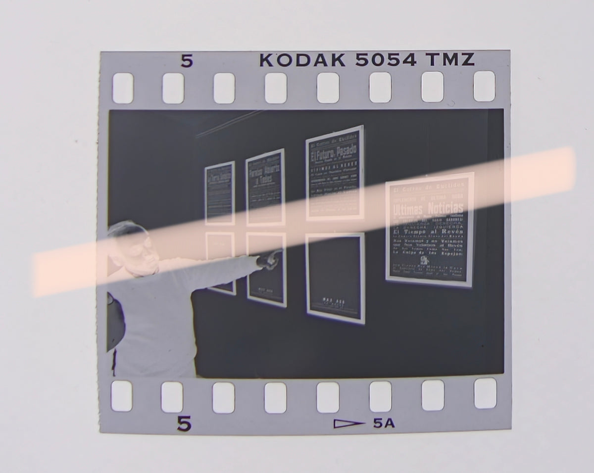 Originales Fotonegativ von Max Aubs El Correo de Euclides, ausgestellt in Segorbe 1995, 35mm Film, Seltenheit