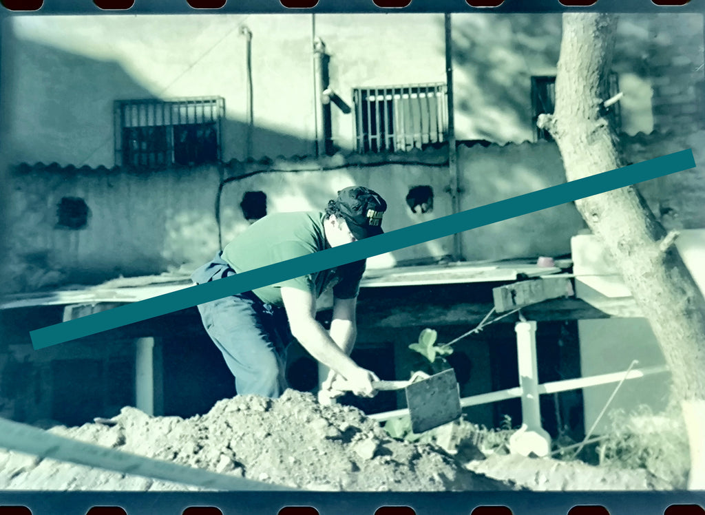 Negativo fotográfico original excavación Jardín de los Horrores Castellón 1997 35mm film Rare