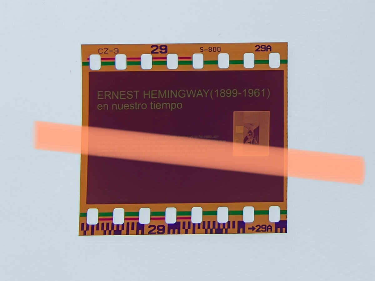 Originalfotonegativ Ernest Hemingway In unserer Zeit Valencia 1999 35mm Film Selten