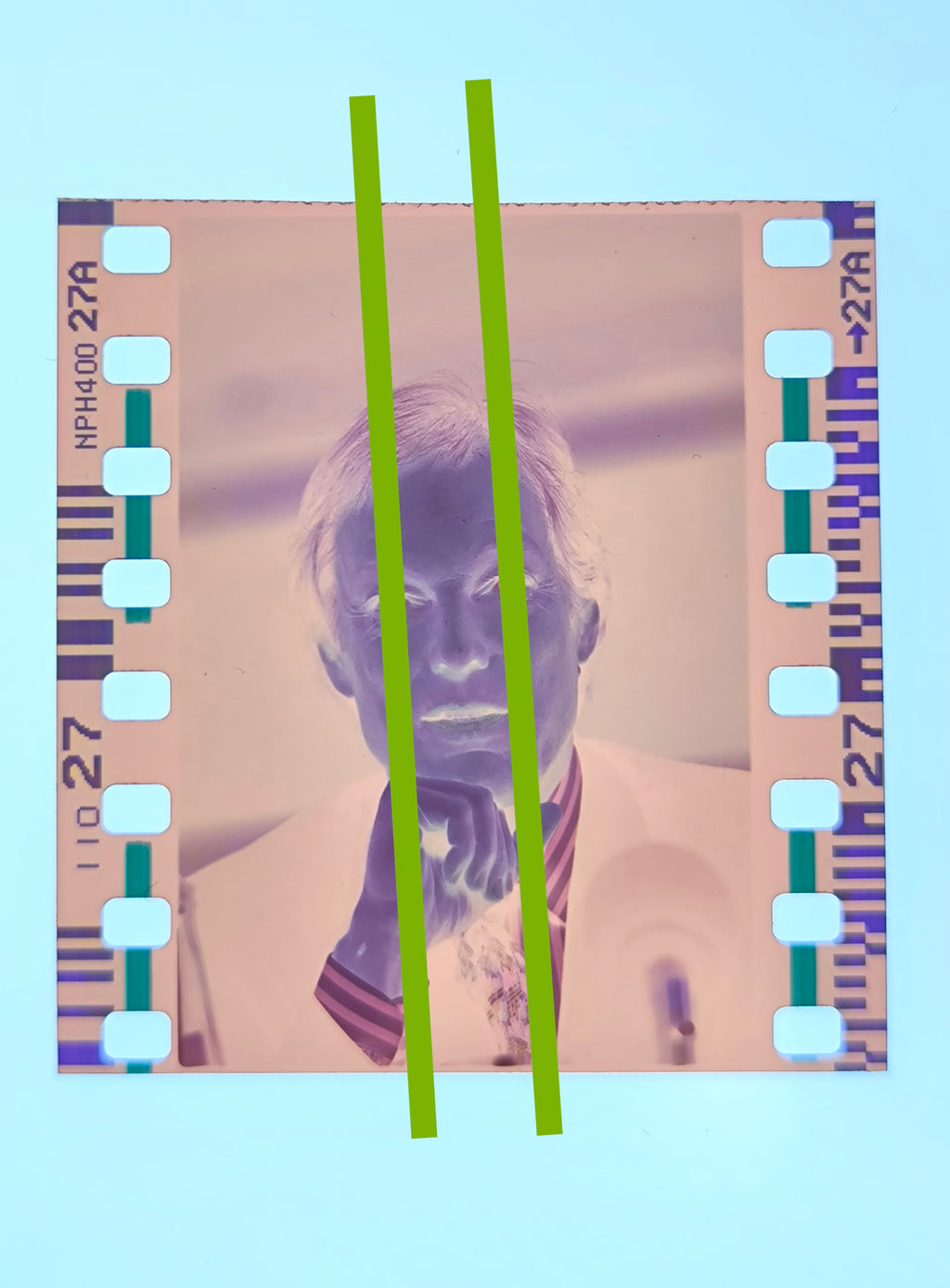 Negativo fotográfico original Richard Chamberlain Actor de cine estadounidense 35mm film Rare