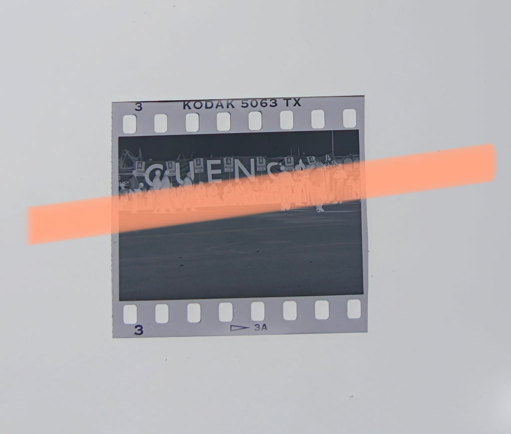 Original photographic negative farmers protest Port of Valencia 1996 ASAJA Cuenca 35mm film Rare
