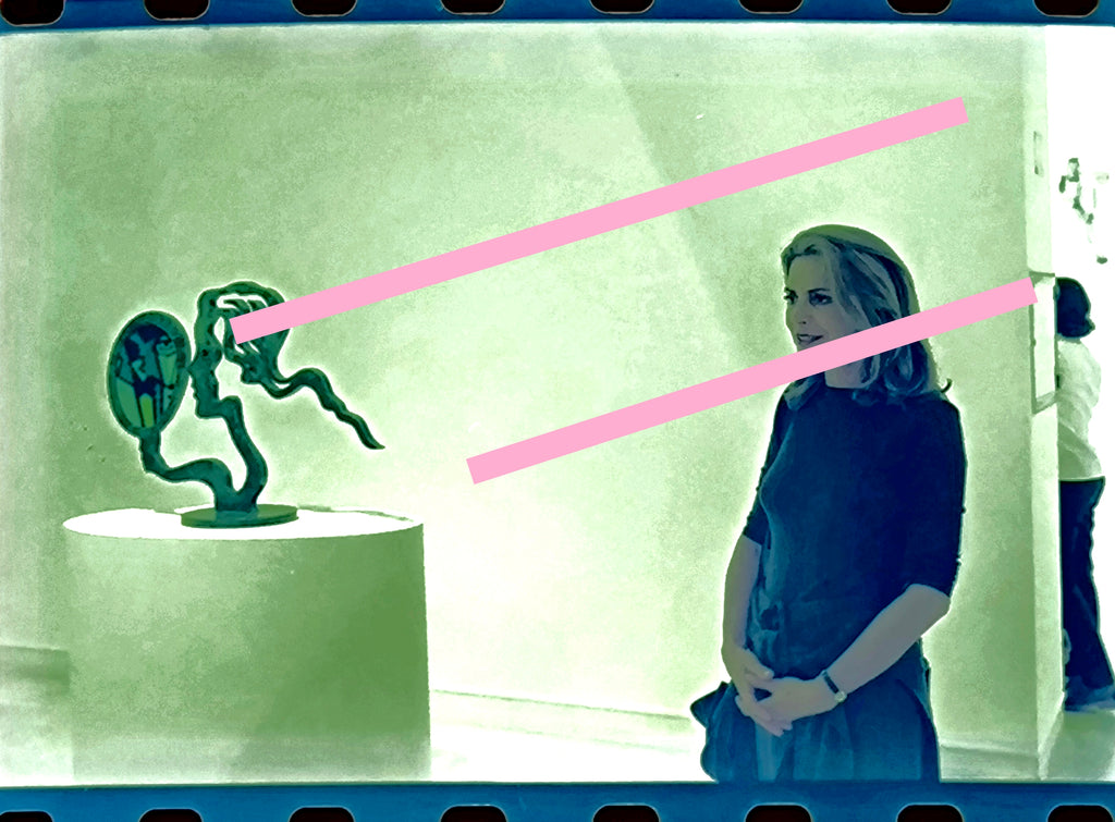 Negativo fotográfico original Viuda del artista Roy Lichtenstein, Dorothy Lichtenstein, 35mm film Rare
