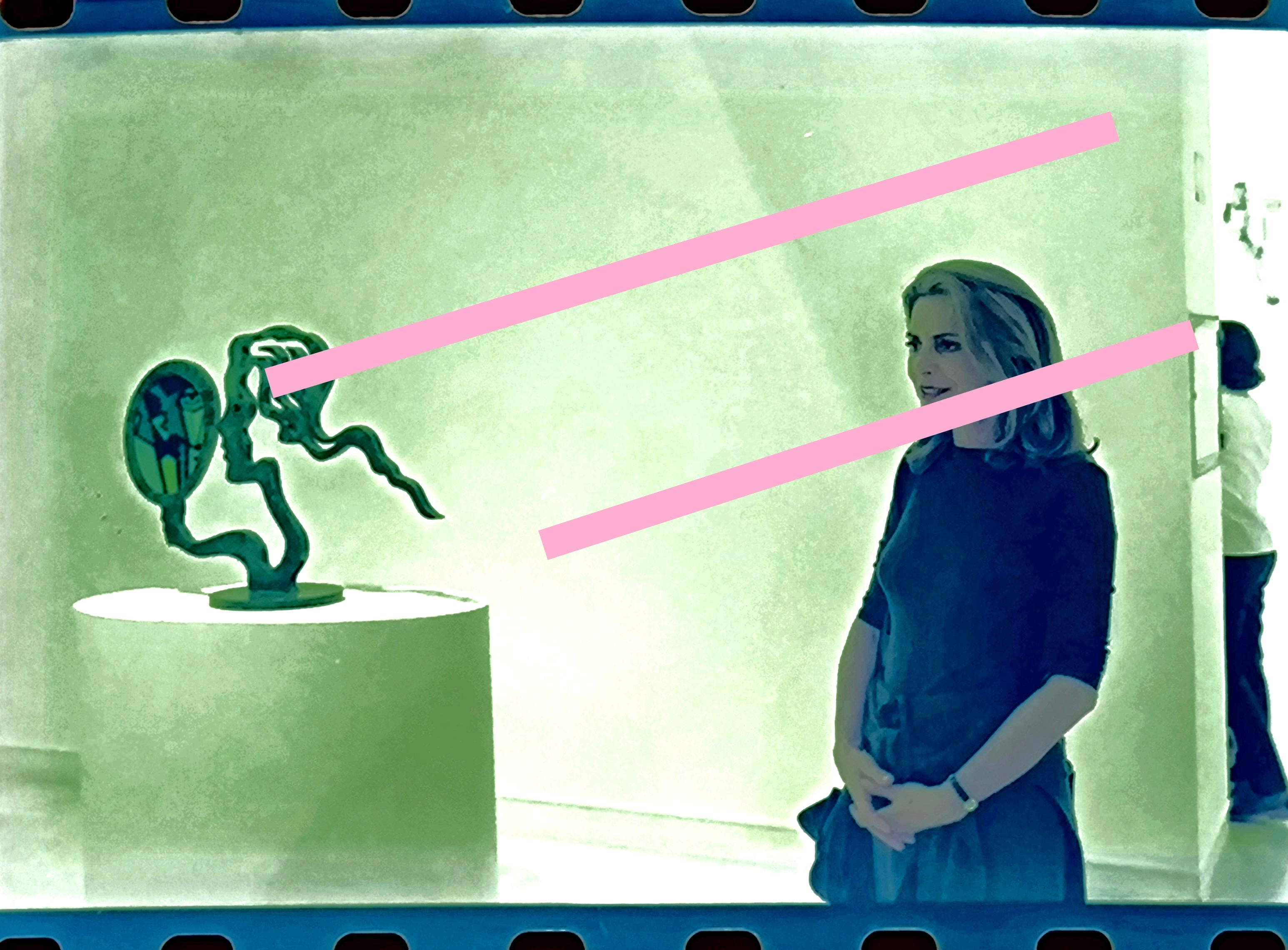 Negativo fotográfico original Viuda del artista Roy Lichtenstein, Dorothy Lichtenstein, 35mm film Rare