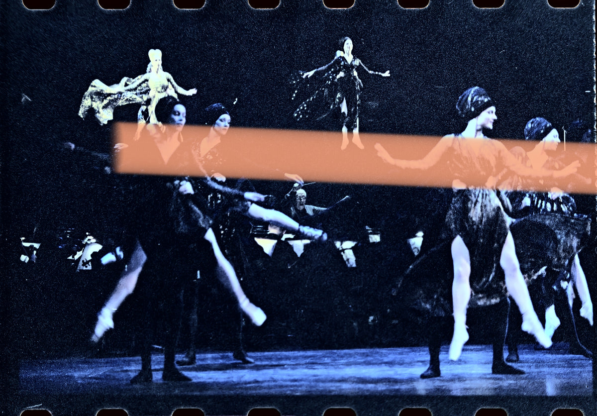 Negativo fotográfico original Mstislav Rostropóvich director de orquesta durante ensayo coreográfico de Romeo y Julieta Valencia 2002 35mm film Rare