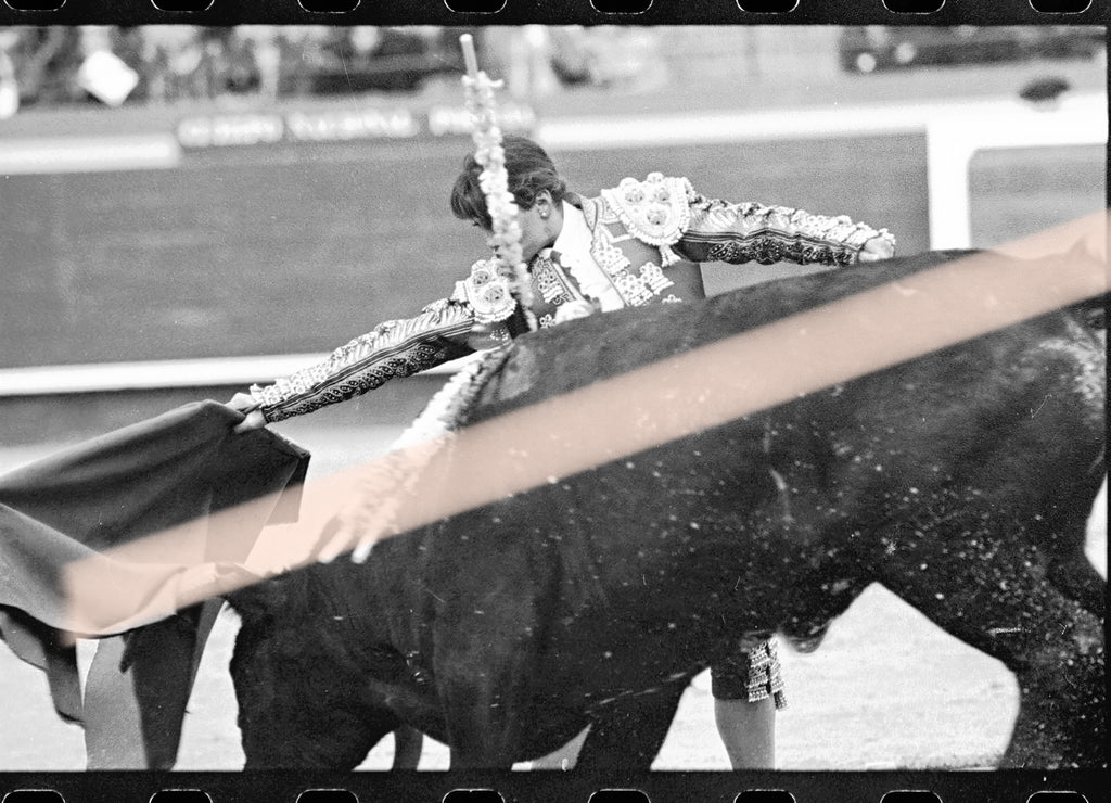 Negativo fotográfico original Cristina Sánchez toros y muleta en la Feria de Fallas Valencia 1992 35mm film Rare