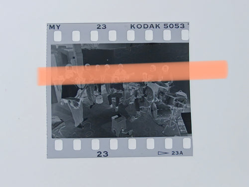 Originales Fotonegativ Al Tall valencianische Folkband beim Proben Valencia 1995 35mm Film Selten