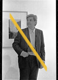 Original photographic negative Bernard Plossu in front of his photographs IVAM Valencia 1997 35mm film Rare