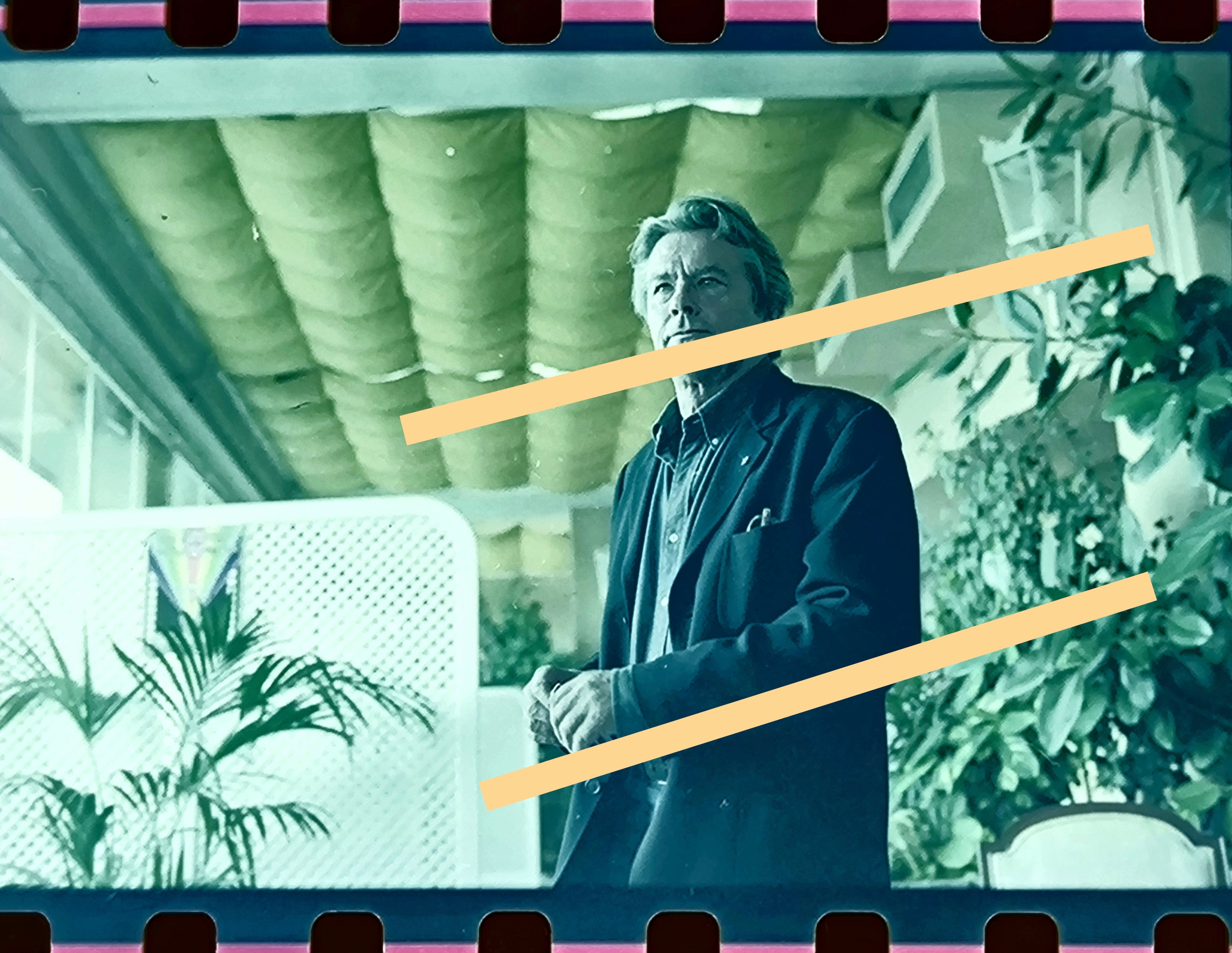 Negativo fotográfico original actor francés Alain Delon Actor 35mm film Rare
