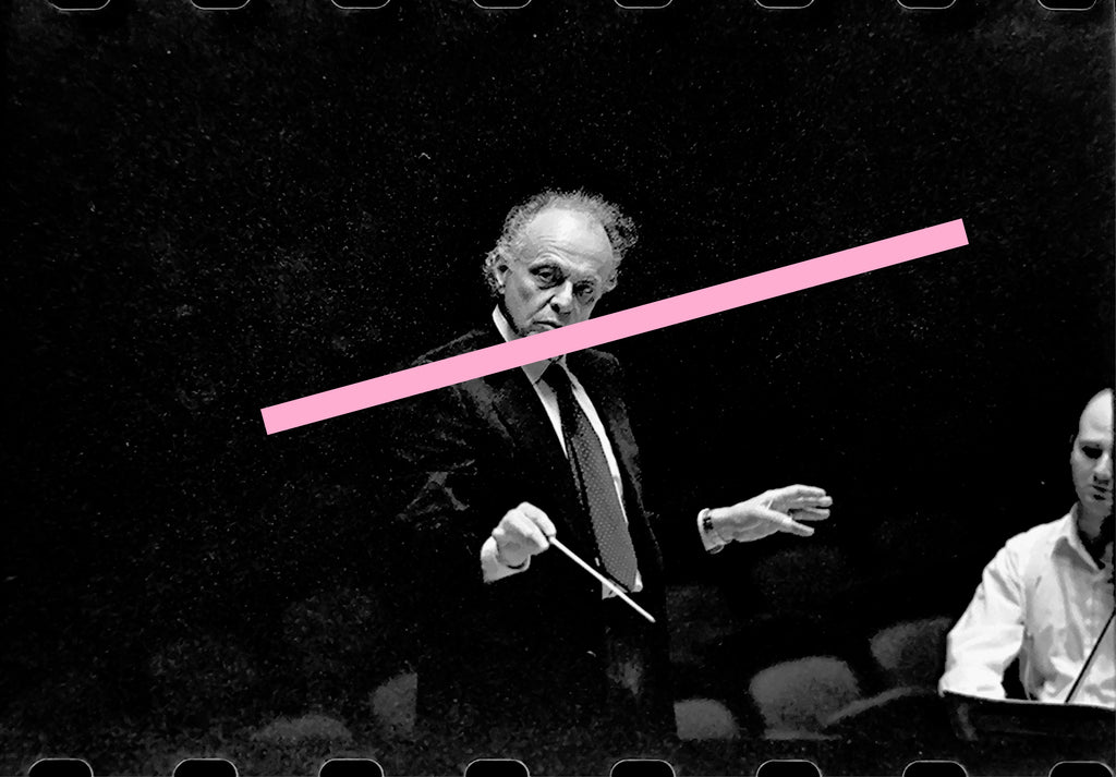 Negativo fotográfico original Lorin Maazel director de orquesta violinista y compositor 35mm film Rare