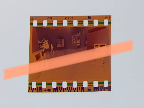 Original photographic negative A sangre y fuego EACC Castellón 1999 installation and Juan Dávila 35mm film Rare