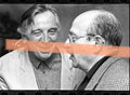 Originales Fotonegativ Manuel Vázquez Montalbán und Andreu Alfaro im Gespräch Valencia 1996 35mm Film Selten