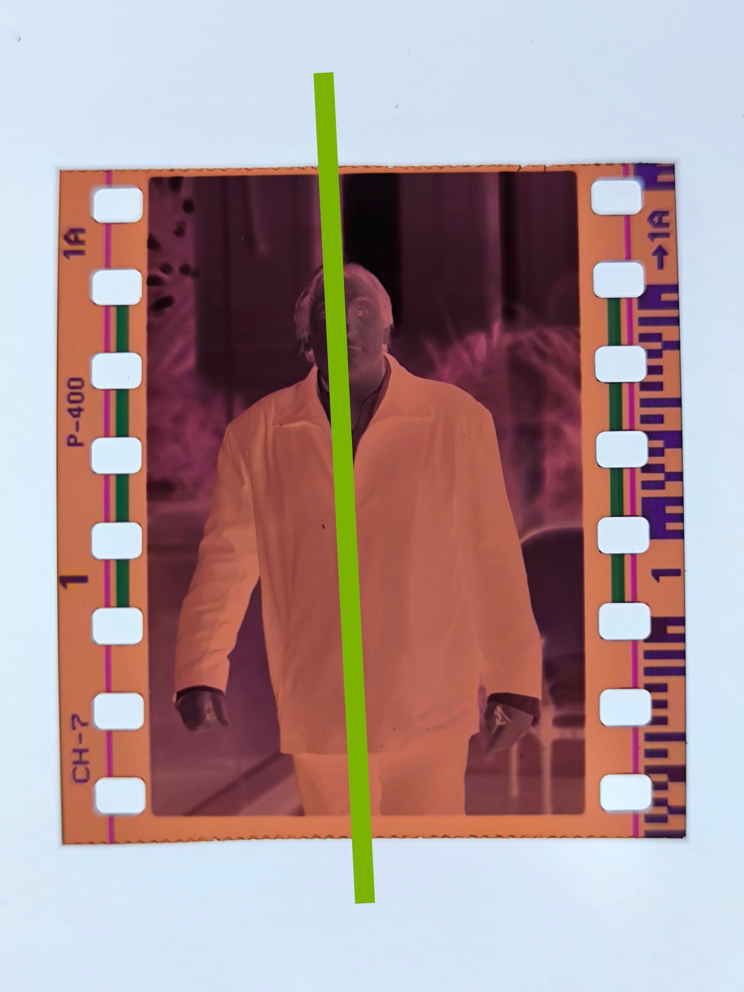 Originales Fotonegativ Gérard Depardieu französischer Filmschauspieler 35mm Film Rar