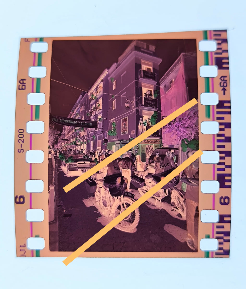 Original photographic negative filming of the movie "Mortadelo y Filemón: The Great Adventure" 35mm film Rare