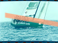 Original photographic negative racing sailboat Banco Espírito Santo S.M. La Reina Trophy Regattas Valencia 35mm film Rare