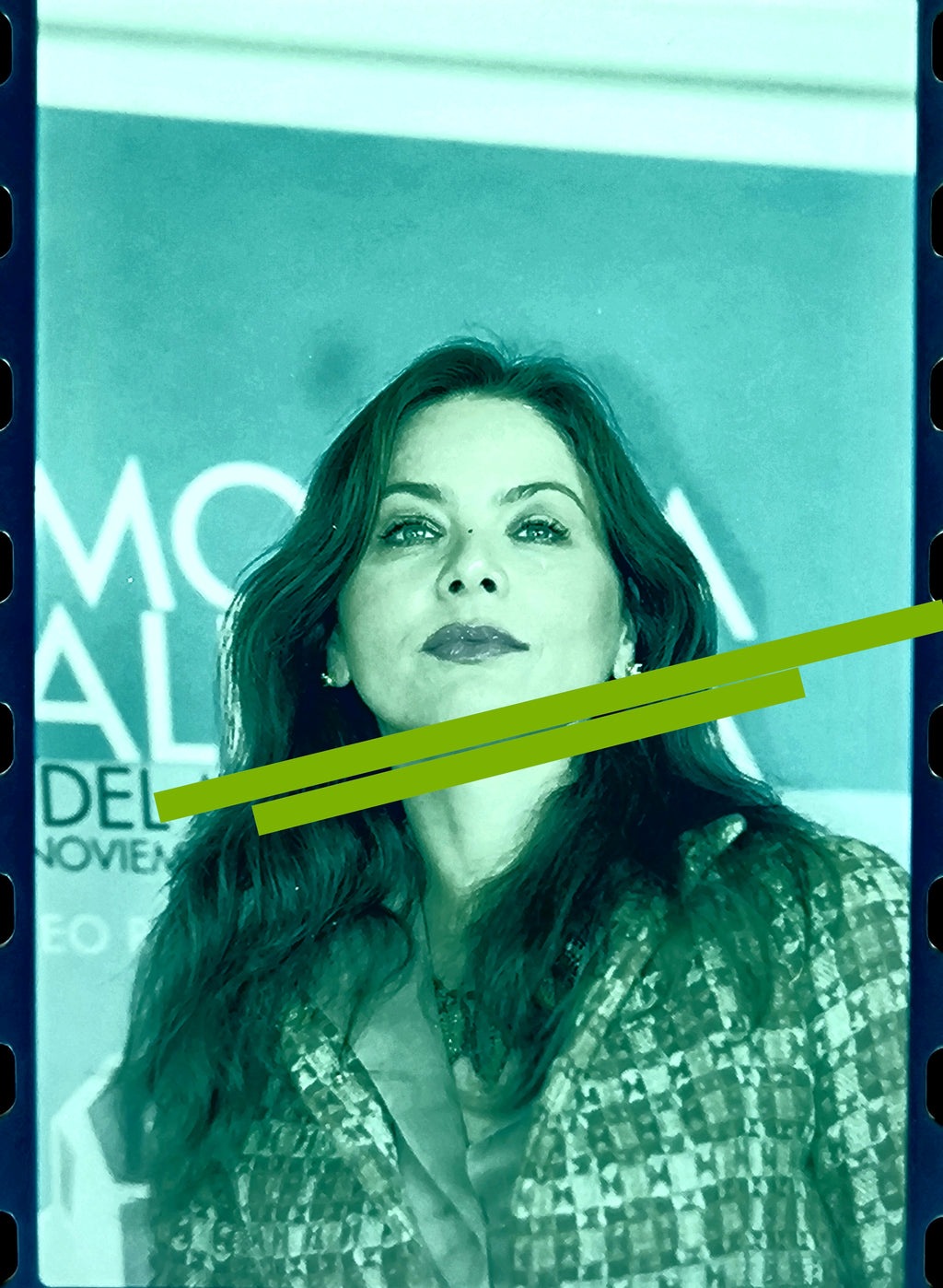 Negativo fotográfico original Ornella Muti actriz de cine italiana 35mm film Rare
