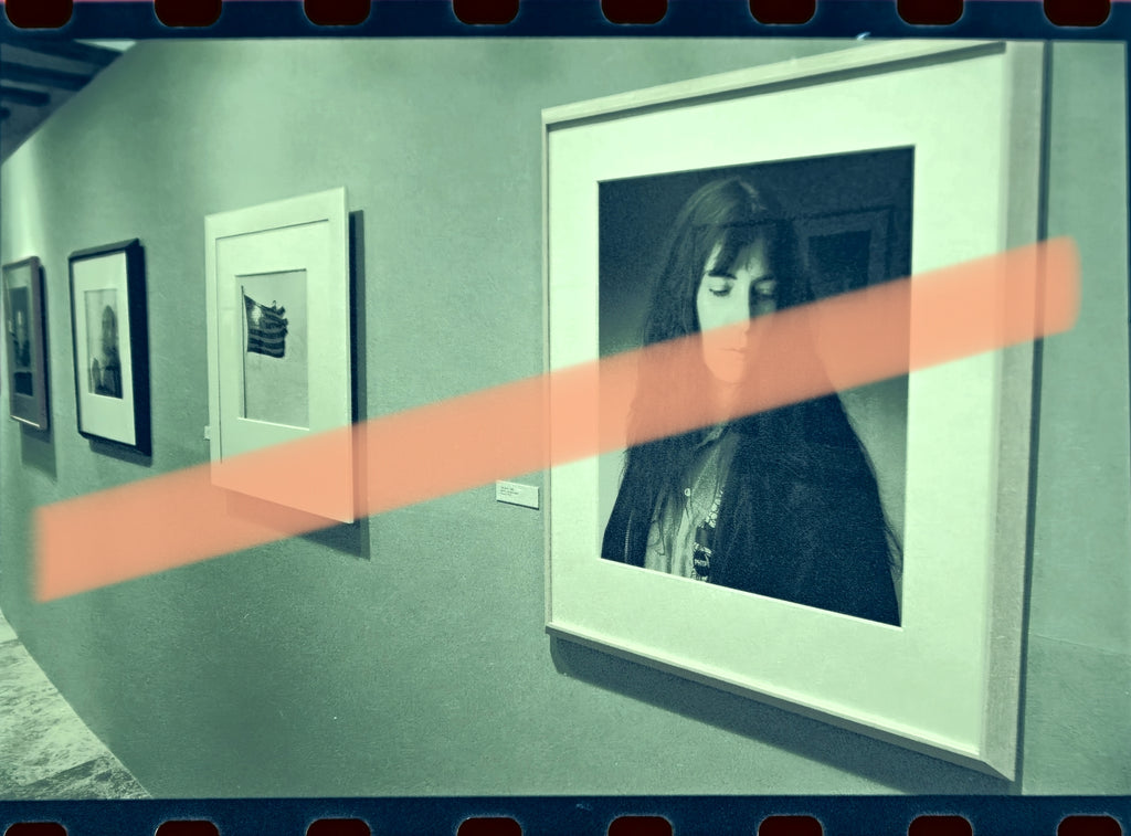 Negativo fotográfico original Patti Smith fotografía de Robert Mapplethorpe exposición Valencia 1999 35mm film Rare