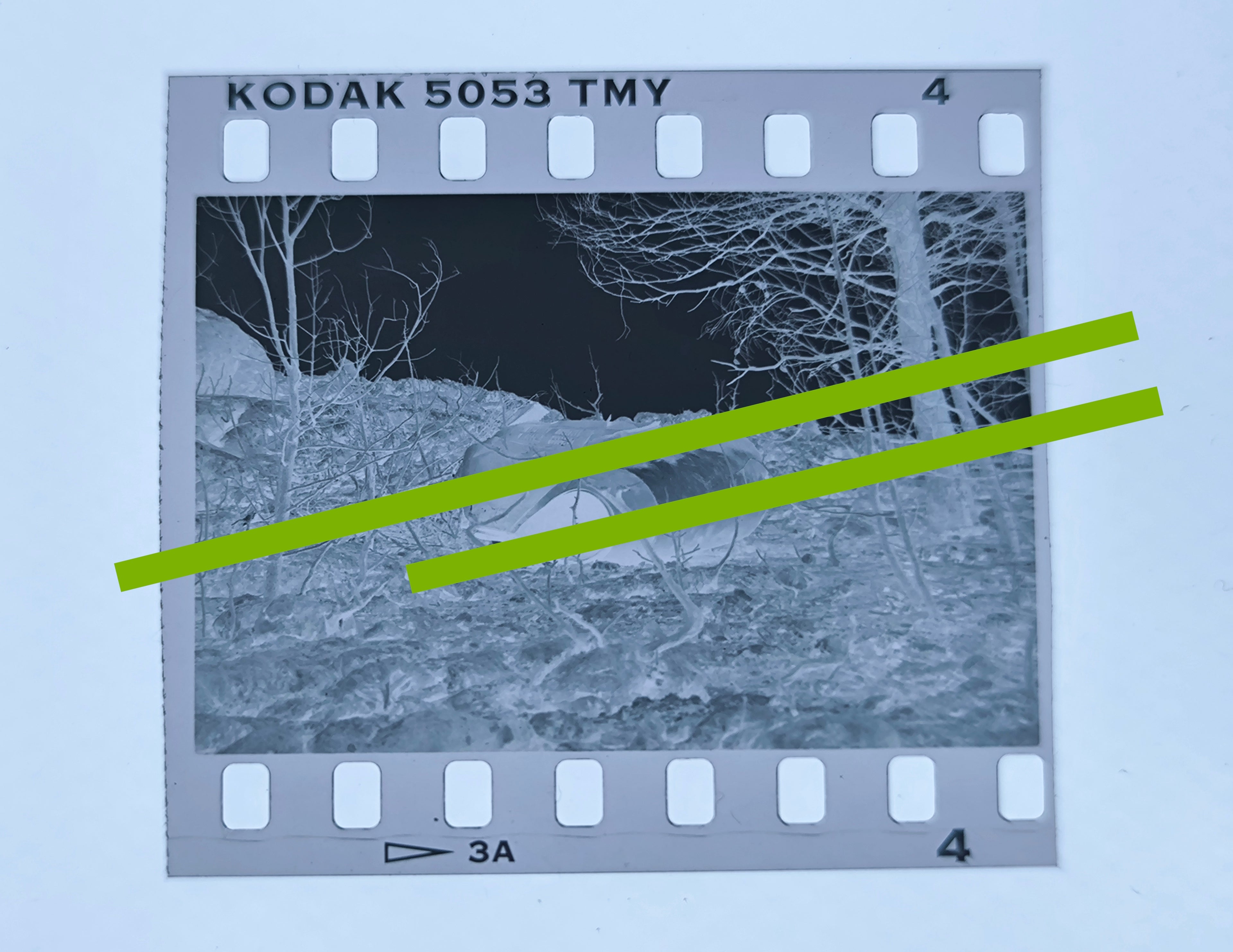 Original photographic negative Antonov plane crash in Alicante 35mm film Rare