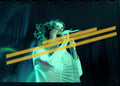 Negativo fotográfico original Björk cantante y compositora islandesa Festival Internacional de Benicàssim año 1998 film Rare