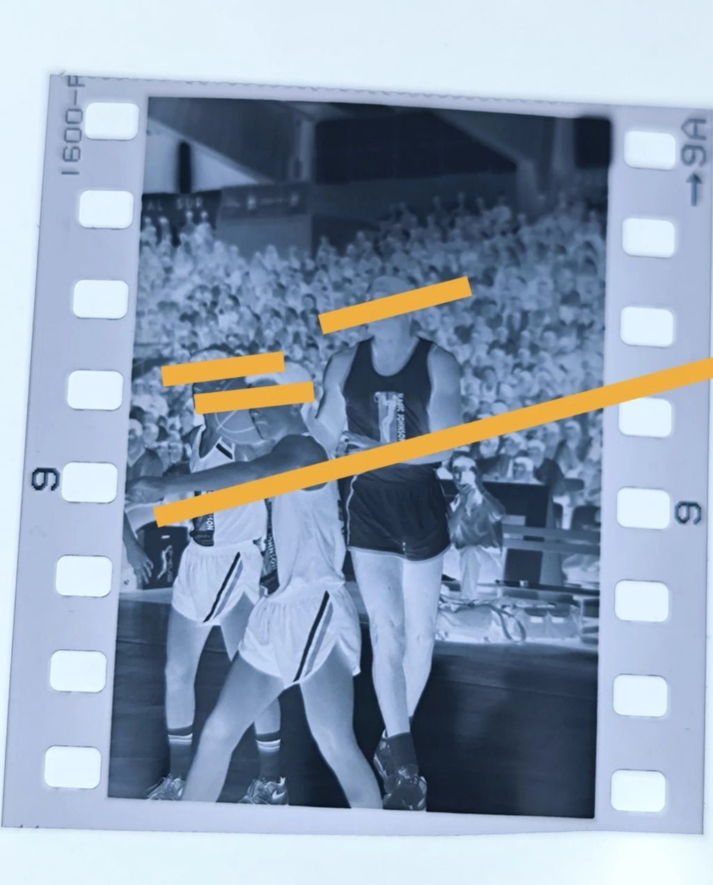 Negativo fotográfico original Magic Johnson NBA Valencia 1991 35mm film Rare
