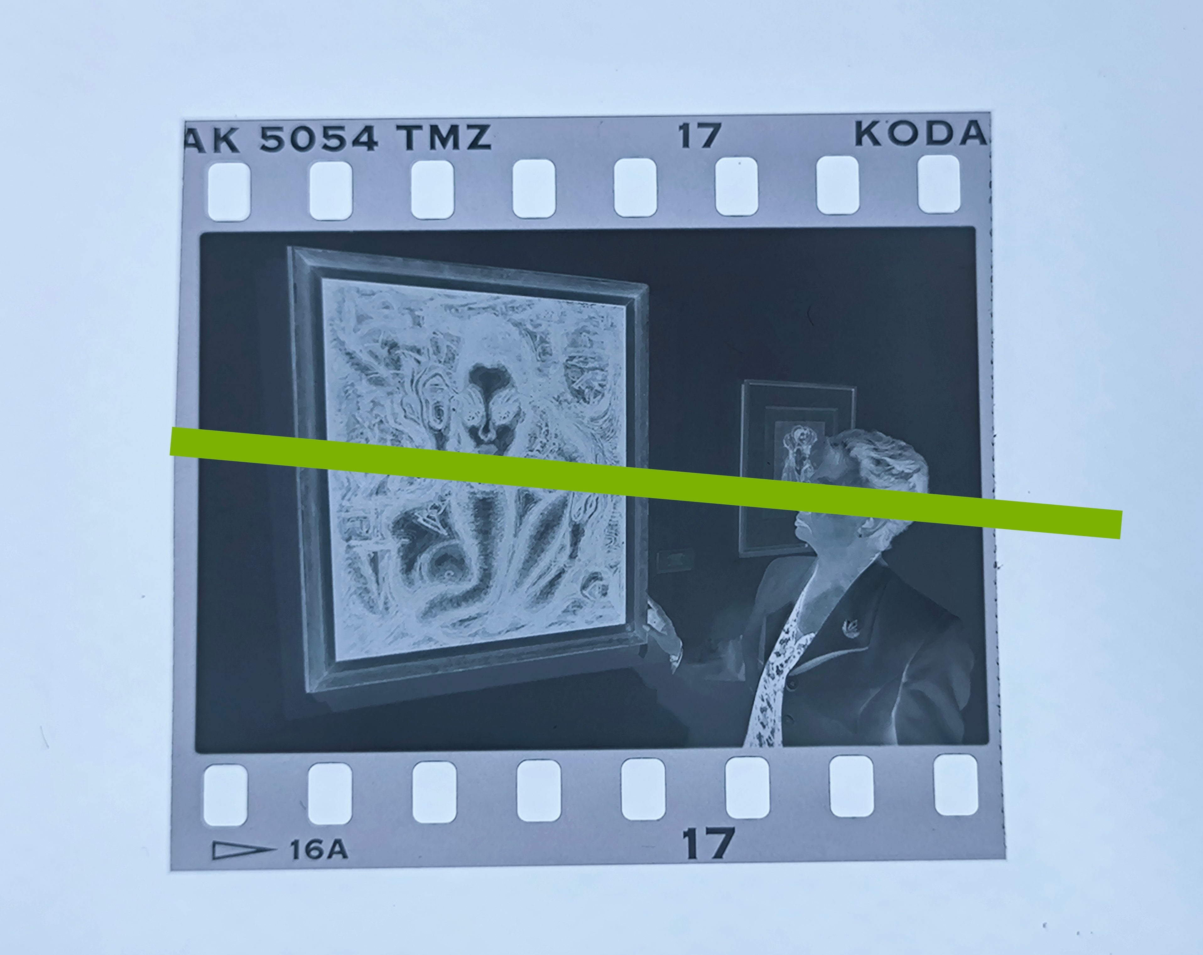 Original photographic negative Françoise Molinier daughter of French painter and photographer Pierre Molinier, 35mm film Rare