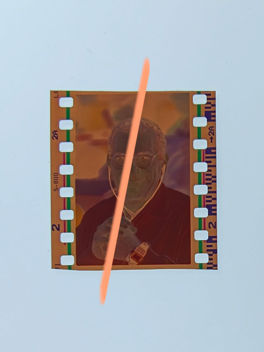 Original-Fotonegativ Sidney Pollack Filmregisseur Weltkunsttreffen Valencia 2000 35mm Film Selten