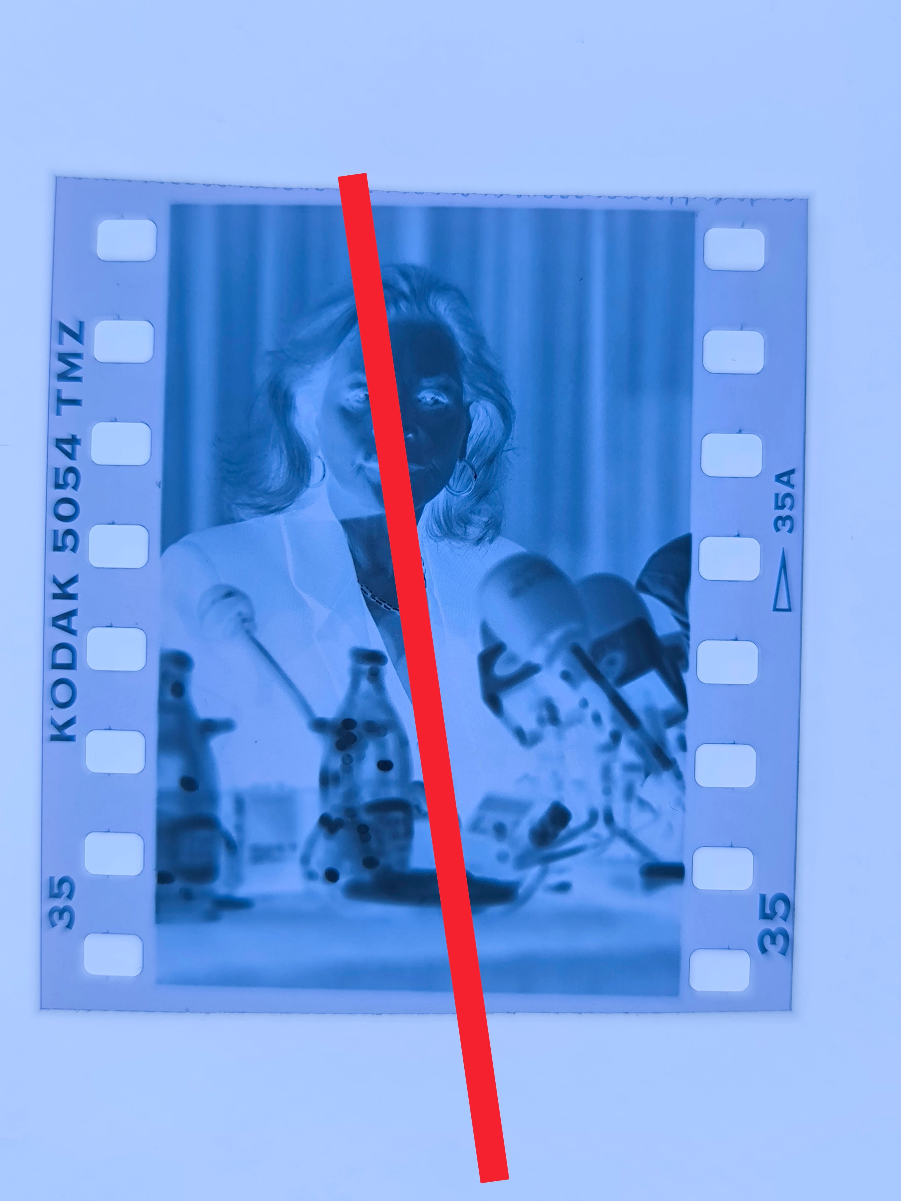 Negativo fotográfico original Actriz de cine Lauren Bacall  35mm film Rare
