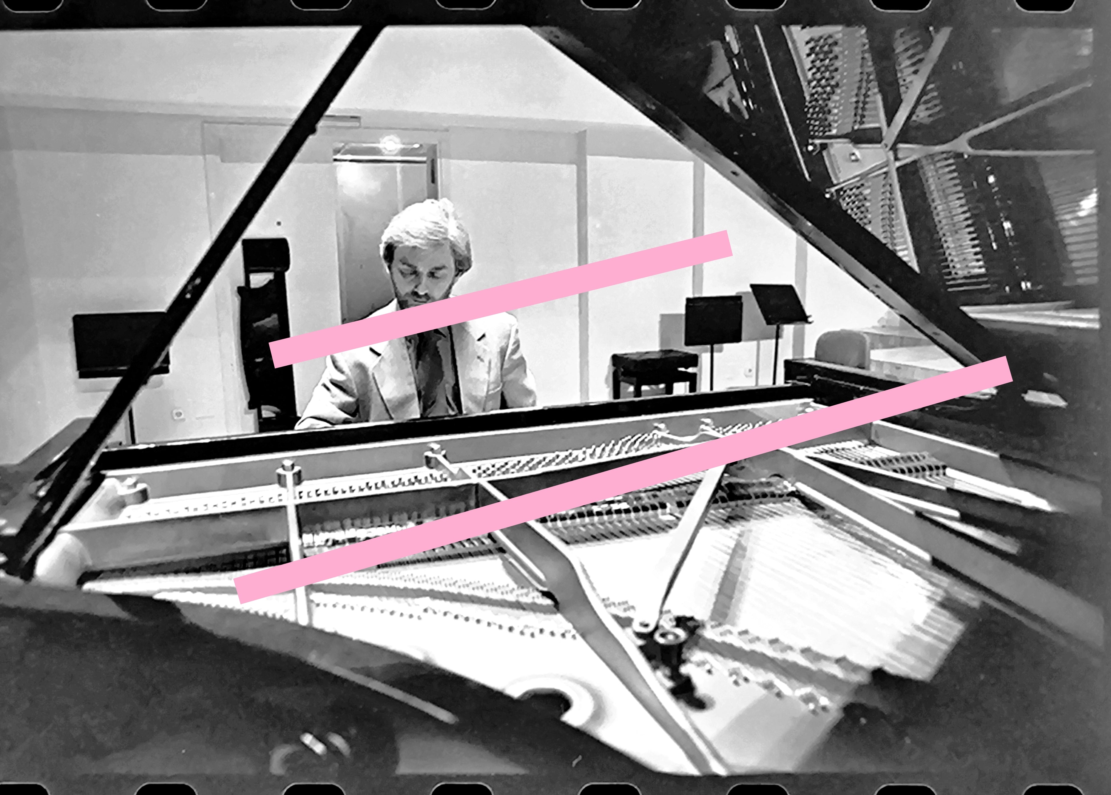 Negativo fotográfico original Krystian Zimerman pianista y director de orquesta polaco 35mm film Rare