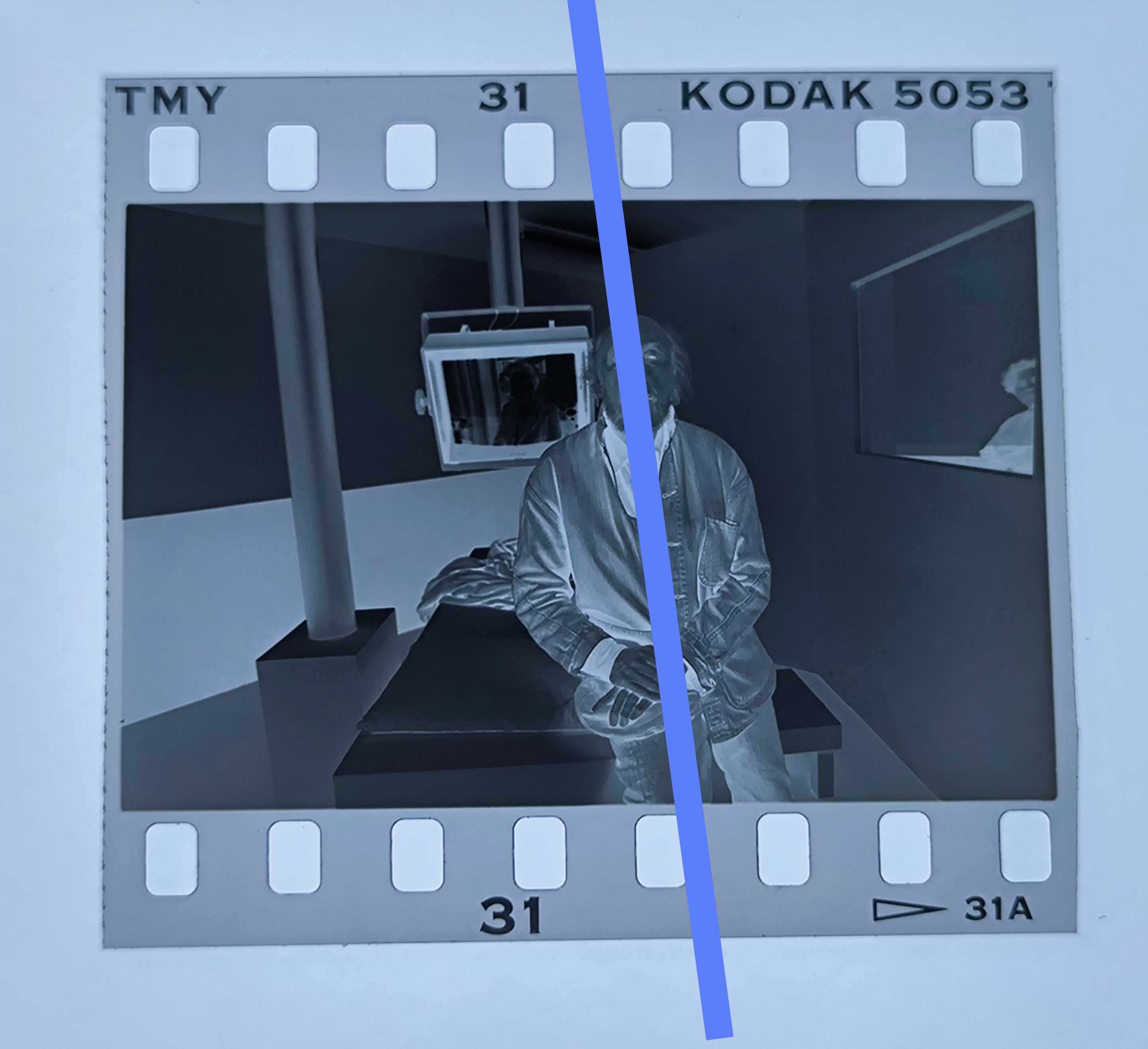 Originales Fotonegativ Britischer Maler Richard Hamilton Pop Art 35mm Film Selten