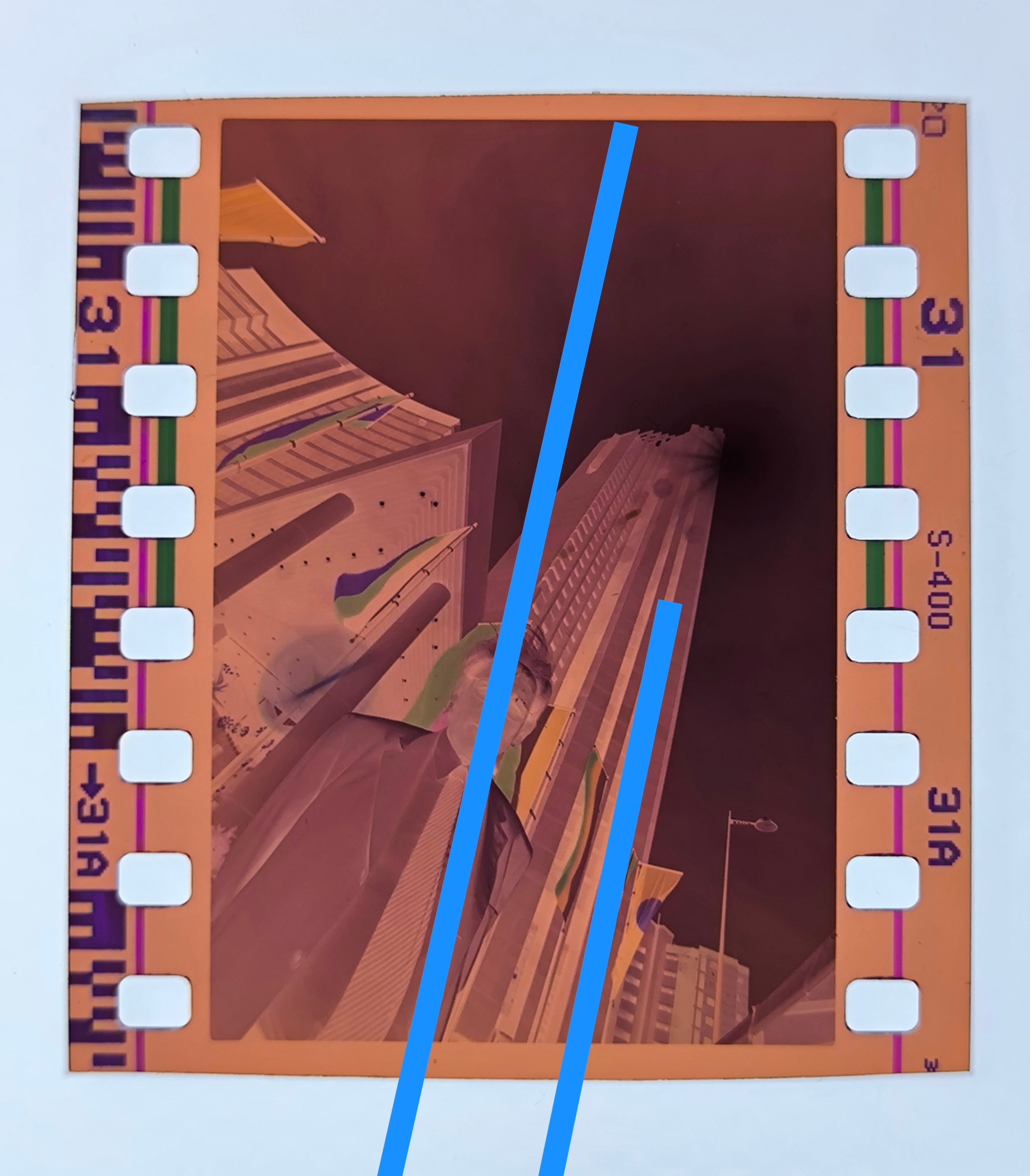 Negativo fotográfico original Antonio Escario arquitecto español 35mm film Rare