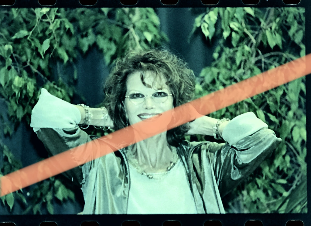 Original-Fotonegativ Claudia Cardinale Nahaufnahme Mostra de València 2000 35mm Film Selten