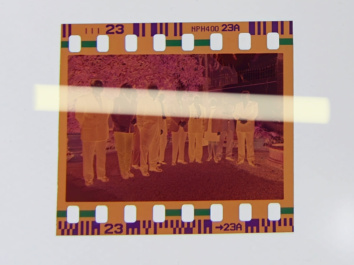 Originales Fotonegativ der Mitglieder des Consell Valencià de Cultura nach der Stellungnahme zur valencianischen Sprache 1998 35mm-Film Selten