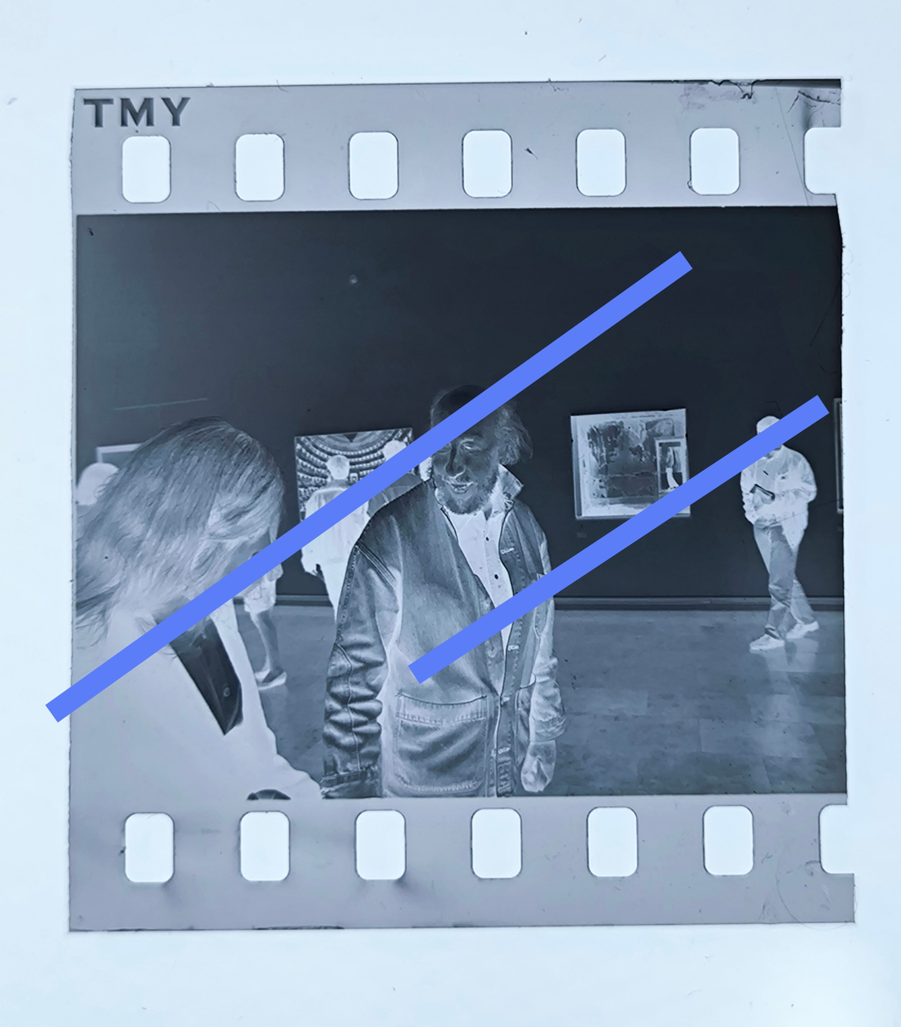 Negativo fotográfico original Pintor británico Richard Hamilton arte pop 35mm film Rare
