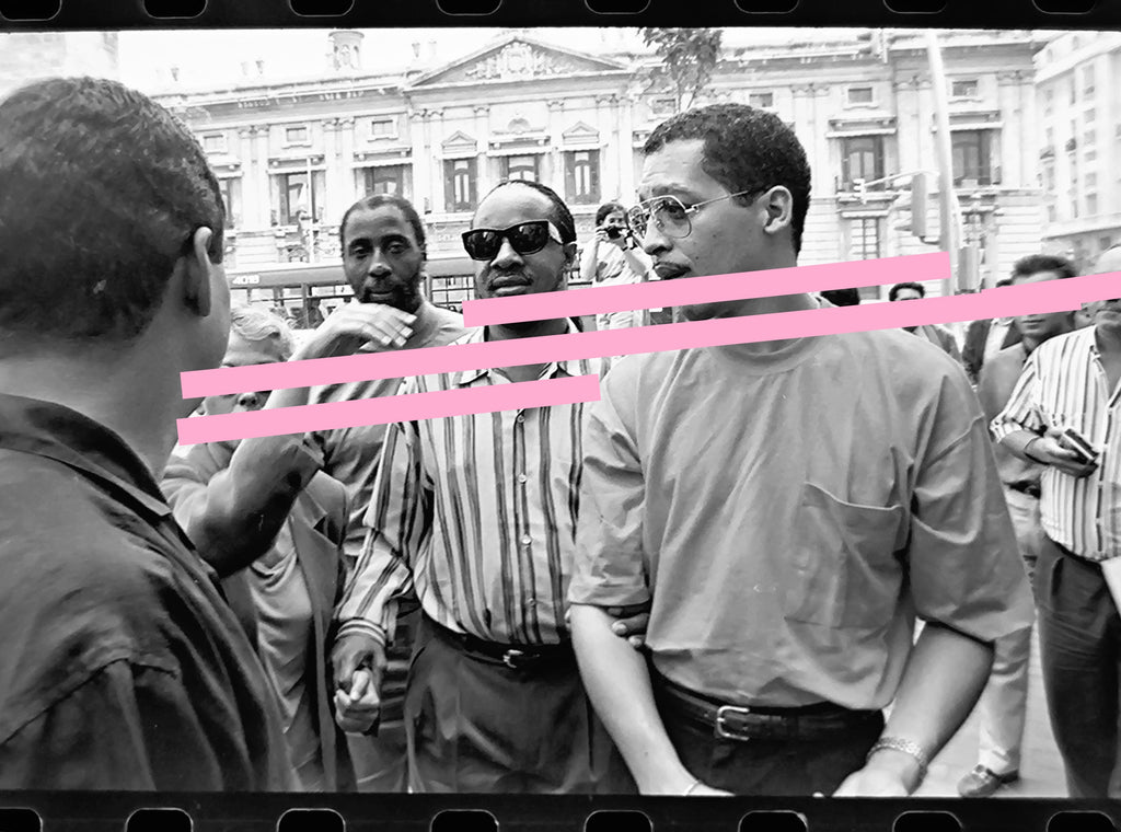 Negativo fotográfico original Stevie Wonder cantante músico 35mm film Rare