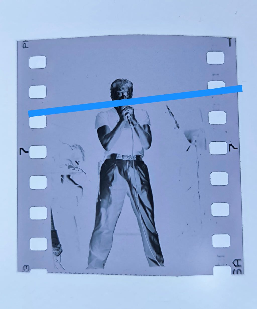Original-Foto-Negativ John Mayall britischer Blues-Rock-Sänger 35mm Film Rarität