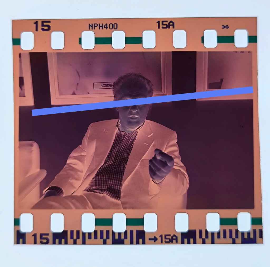 Original photographic negative Daniel Barenboim Argentinian pianist and conductor 35mm film Rare