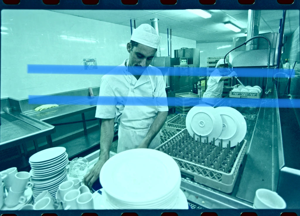Original photographic negative Gran Hotel Bali kitchen opening Benidorm 2002 35mm film Rare
