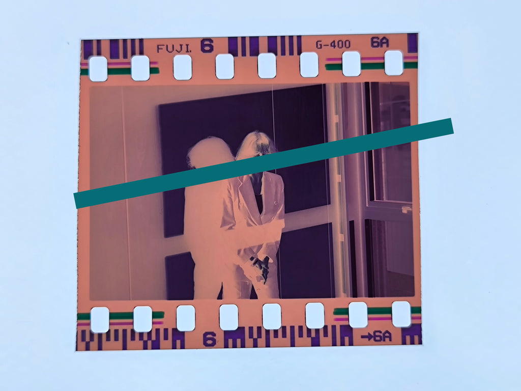 Original photographic negative Jacqueline Bisset at the entrance Valencia 1997 35mm film Rare